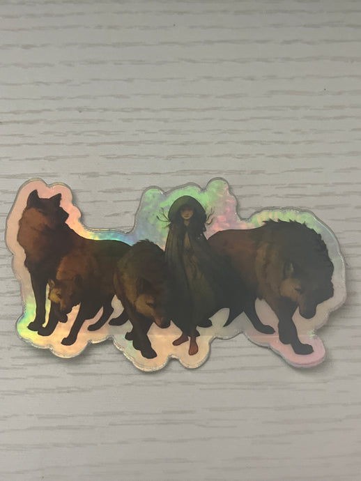 Petal &wolves sticker