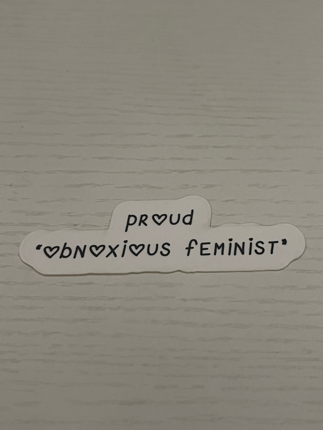 Obnoxious Feminist sticker